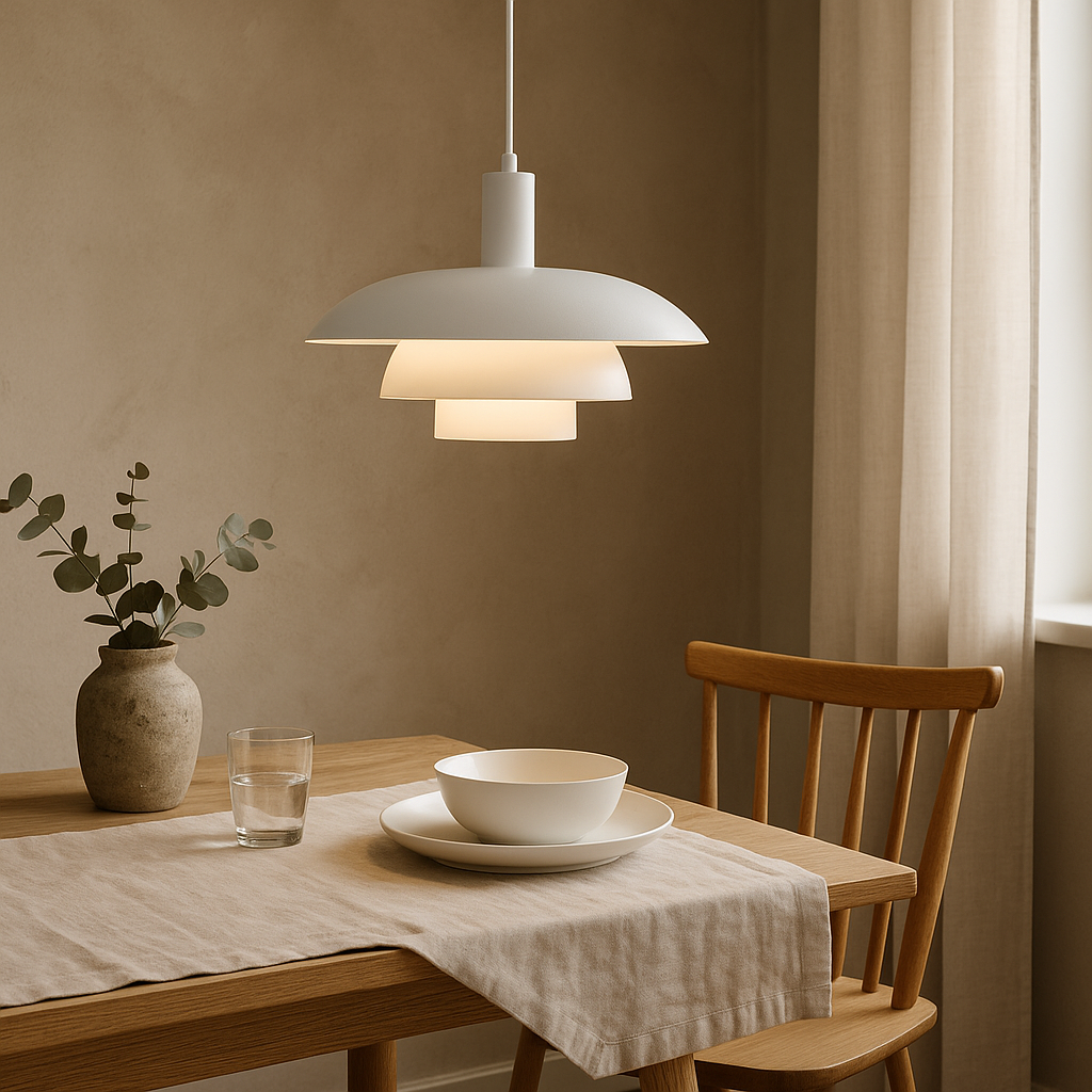 Lampa wisząca nordycka nowoczesna warstwowa minimalistyczna