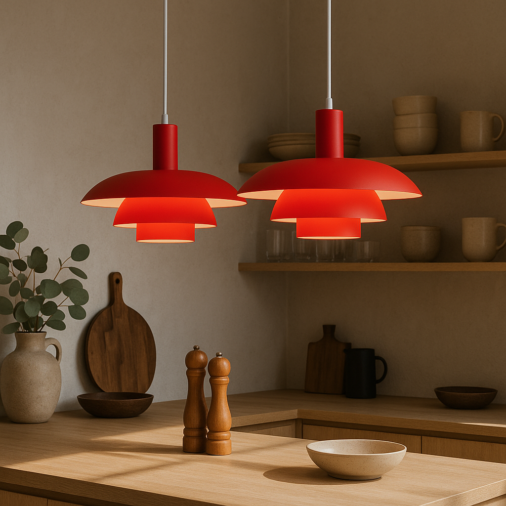 Lampa wisząca nordycka nowoczesna warstwowa minimalistyczna