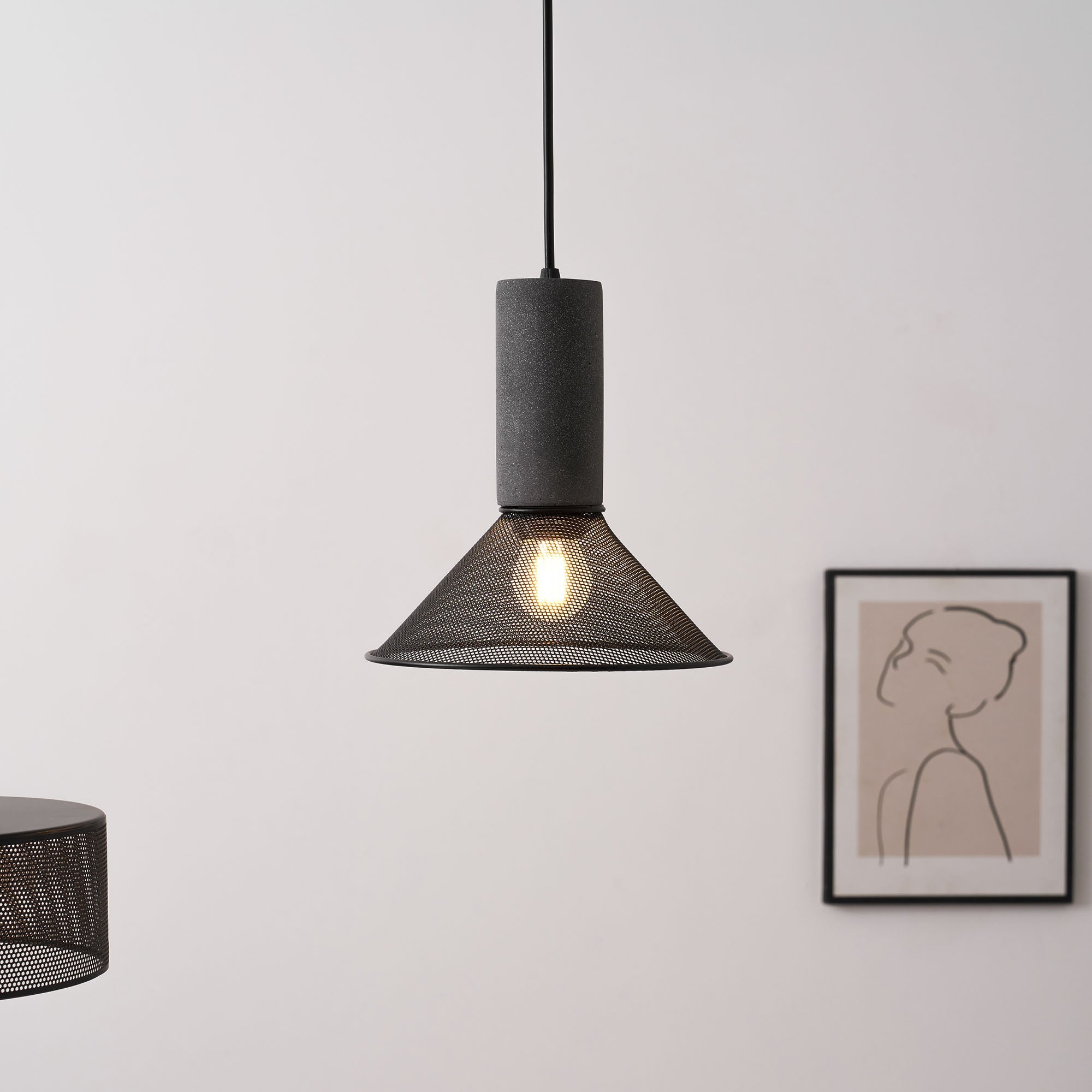 Lampa wisząca nowoczesna cylindryczna