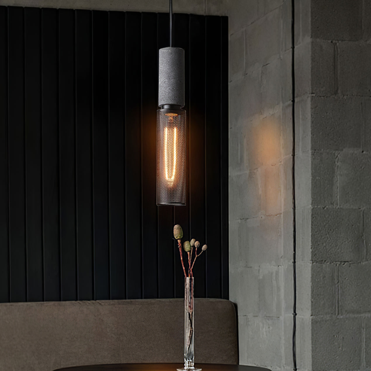 Lampa wisząca nowoczesna cylindryczna