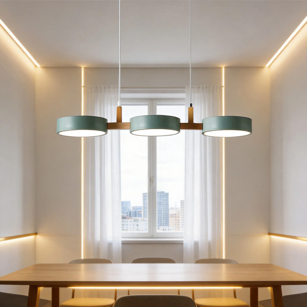 Lampa wisząca nowoczesna dysk LED do kuchni