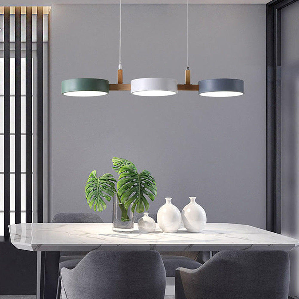 Lampa wisząca nowoczesna dysk LED do kuchni