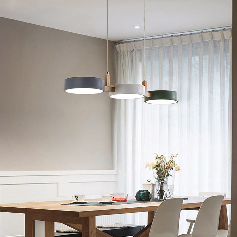 Lampa wisząca nowoczesna dysk LED do kuchni