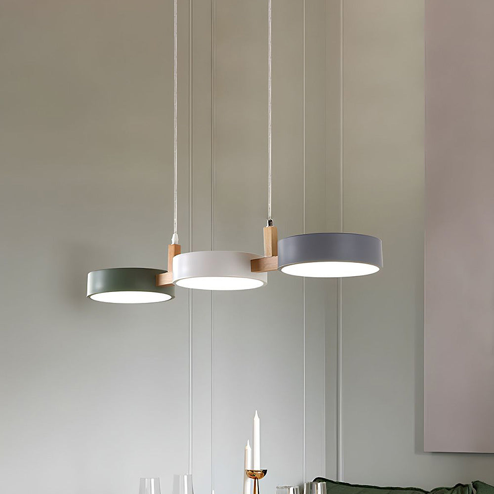 Lampa wisząca nowoczesna dysk LED do kuchni