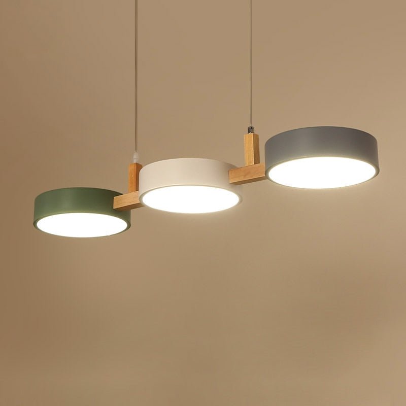 Lampa wisząca nowoczesna dysk LED do kuchni