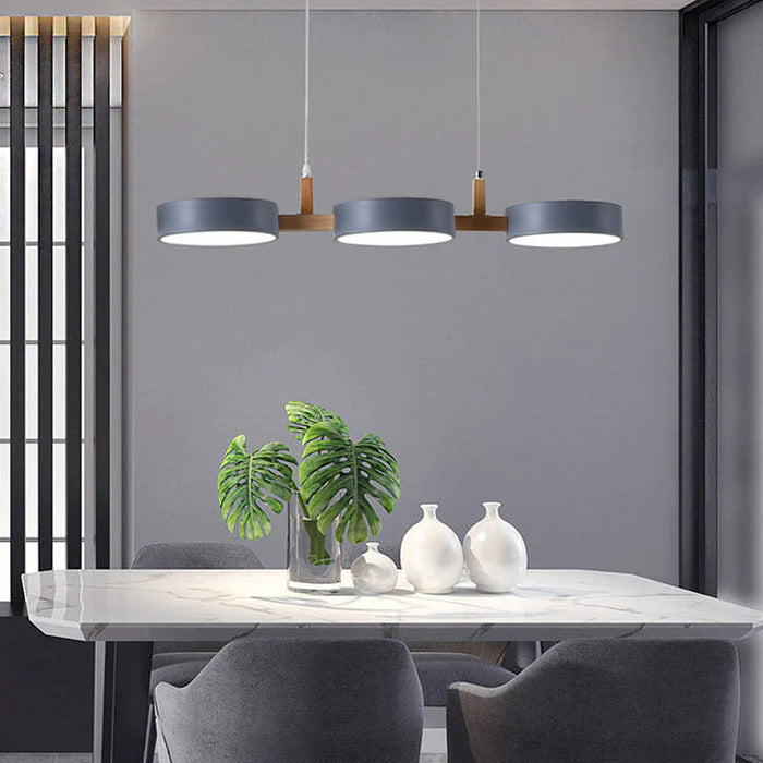 Lampa wisząca nowoczesna dysk LED do kuchni
