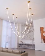Lampa wisząca nowoczesna falista LED