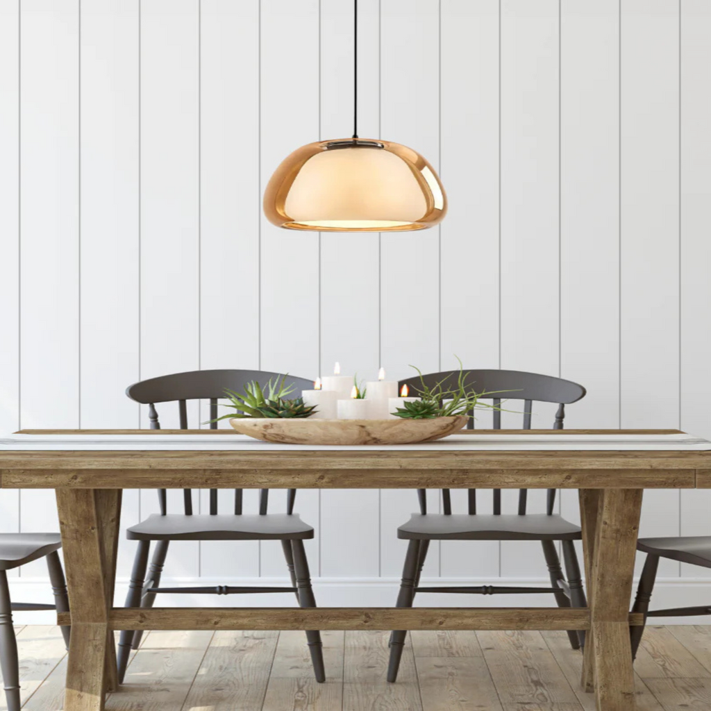 Lampa wisząca nowoczesna kopułowa