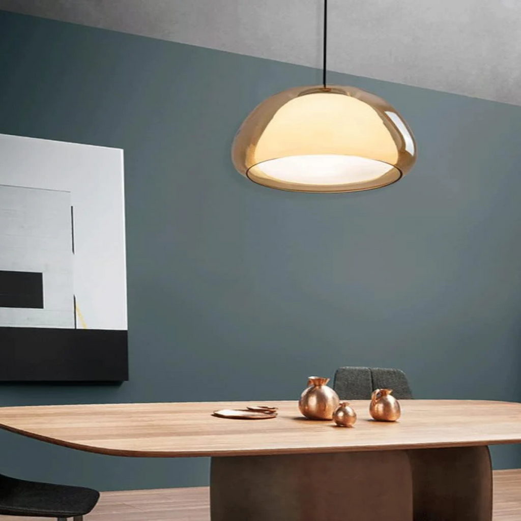 Lampa wisząca nowoczesna kopułowa