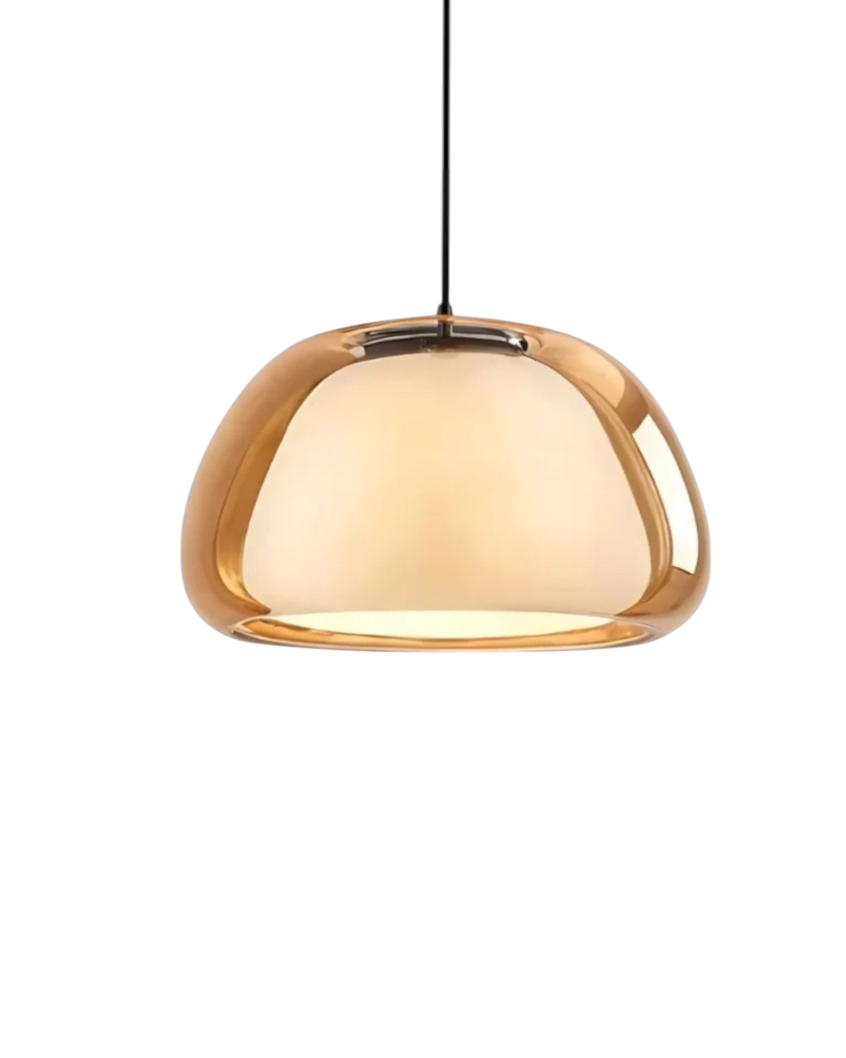 Lampa wisząca nowoczesna kopułowa