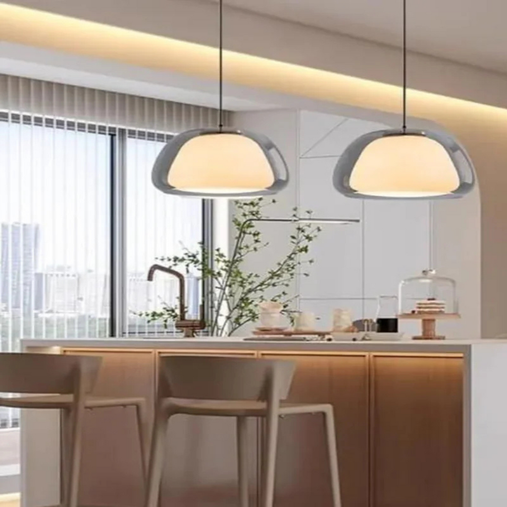 Lampa wisząca nowoczesna kopułowa