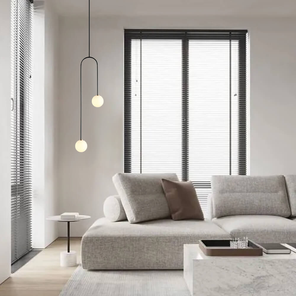 Lampa wisząca nowoczesna kulista minimalistyczna
