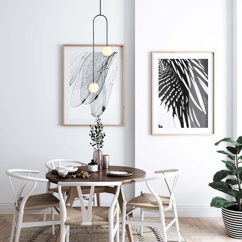 Lampa wisząca nowoczesna kulista minimalistyczna