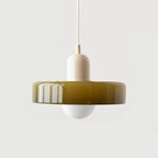 Modern round LED pendant lamp Bauhaus colorful