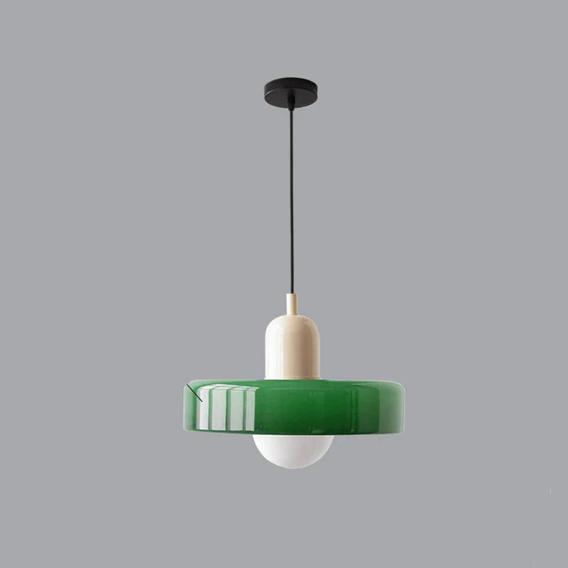 Modern round LED pendant lamp Bauhaus colorful