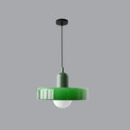 Modern round LED pendant lamp Bauhaus colorful