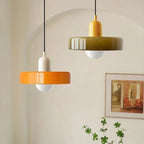 Modern round LED pendant lamp Bauhaus colorful