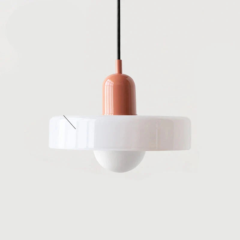 Modern round LED pendant lamp Bauhaus colorful