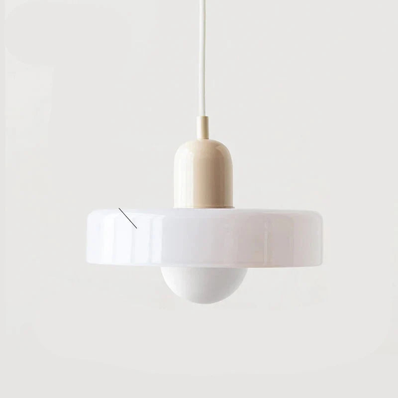 Modern round LED pendant lamp Bauhaus colorful