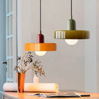 Modern round LED pendant lamp Bauhaus colorful