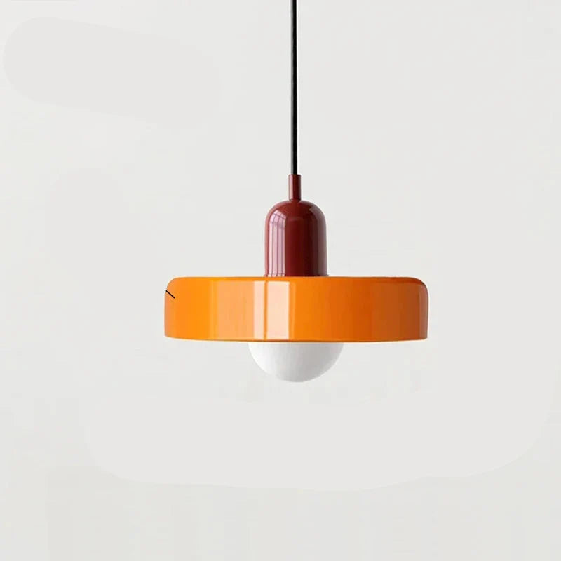 Modern round LED pendant lamp Bauhaus colorful