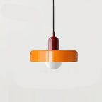Modern round LED pendant lamp Bauhaus colorful