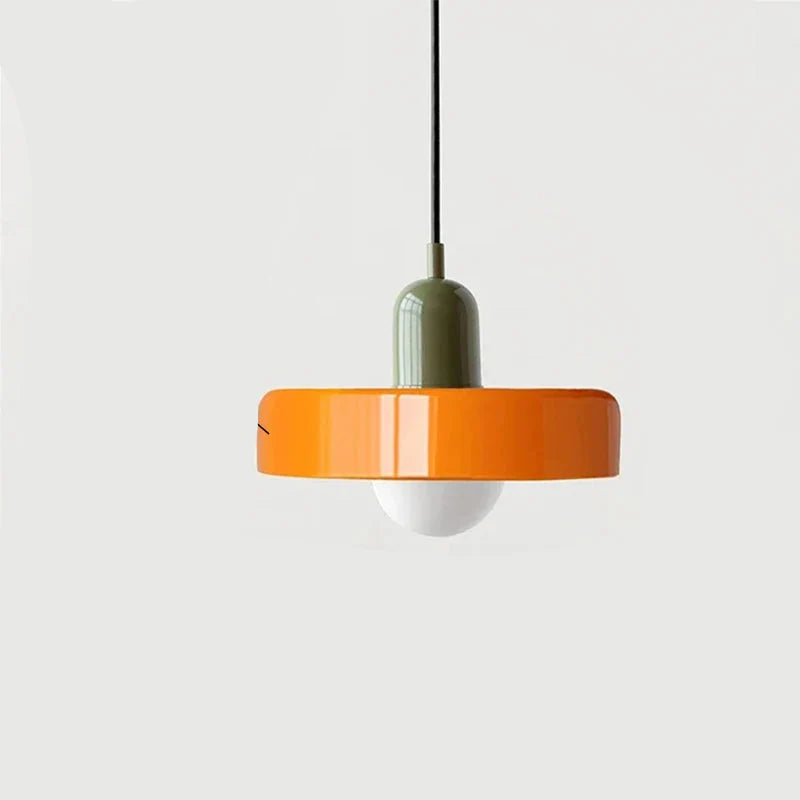 Modern round LED pendant lamp Bauhaus colorful
