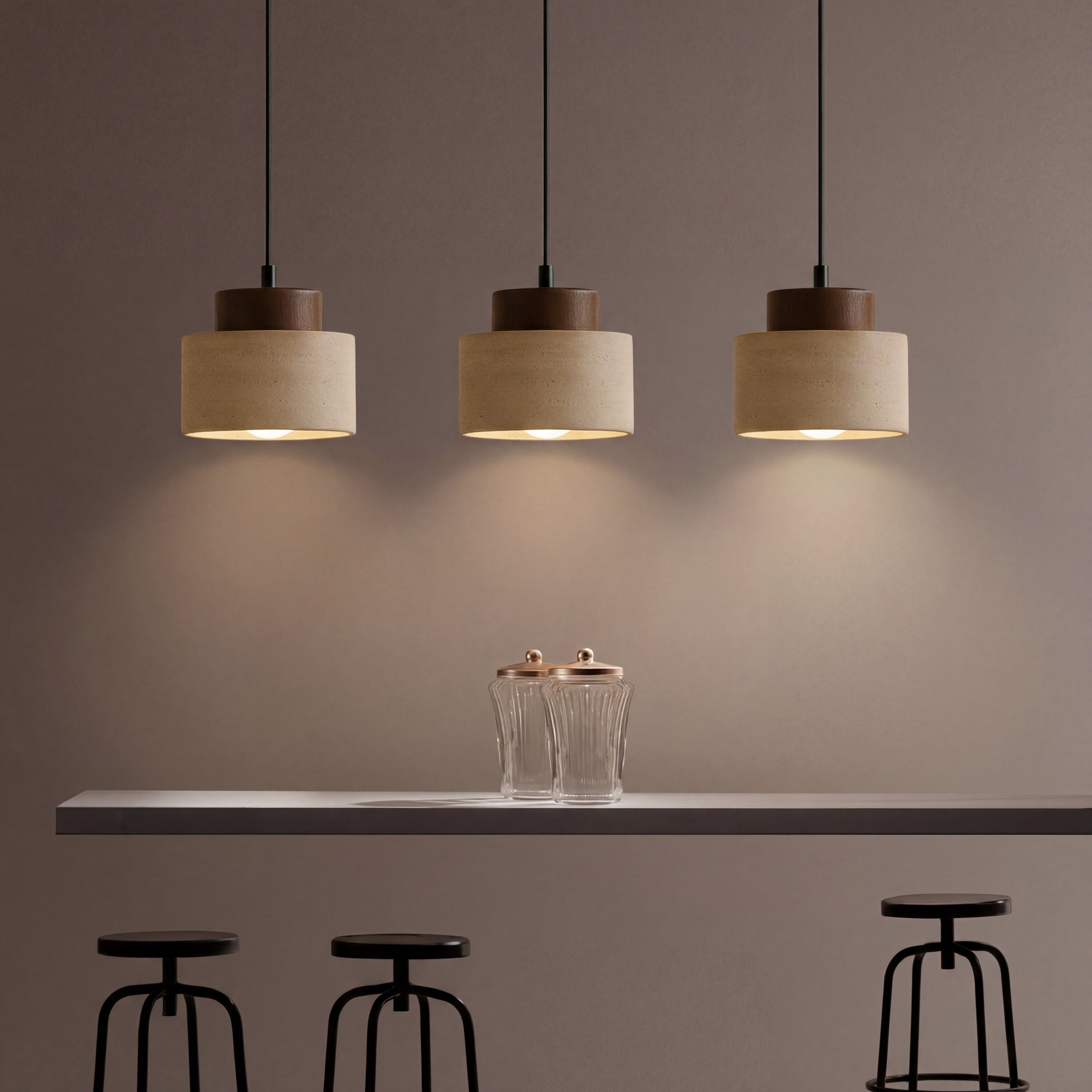 Modern minimalist pendant lamp wabi sabi