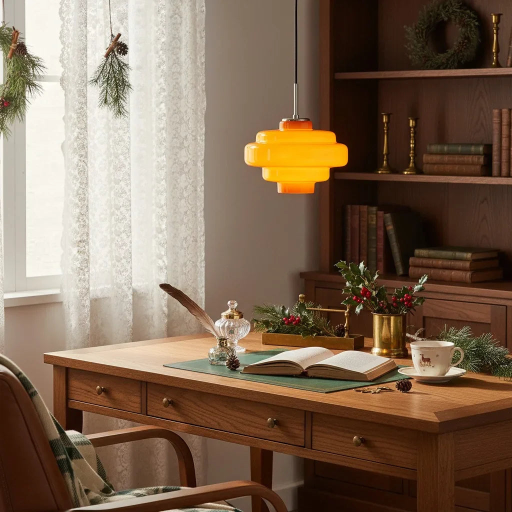Lampa wisząca nowoczesna retro jadalniana