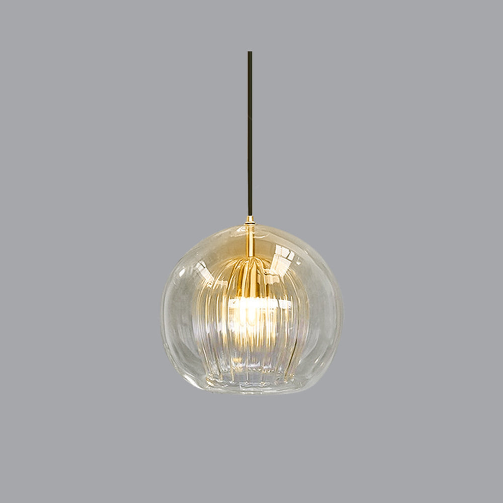 Lampa wisząca nowoczesna szklana kulista
