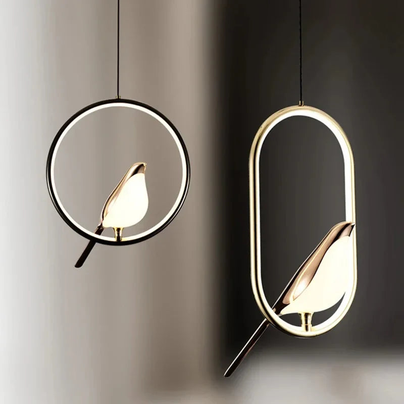 Lampa wisząca ptak LED nowoczesna dekoracyjna