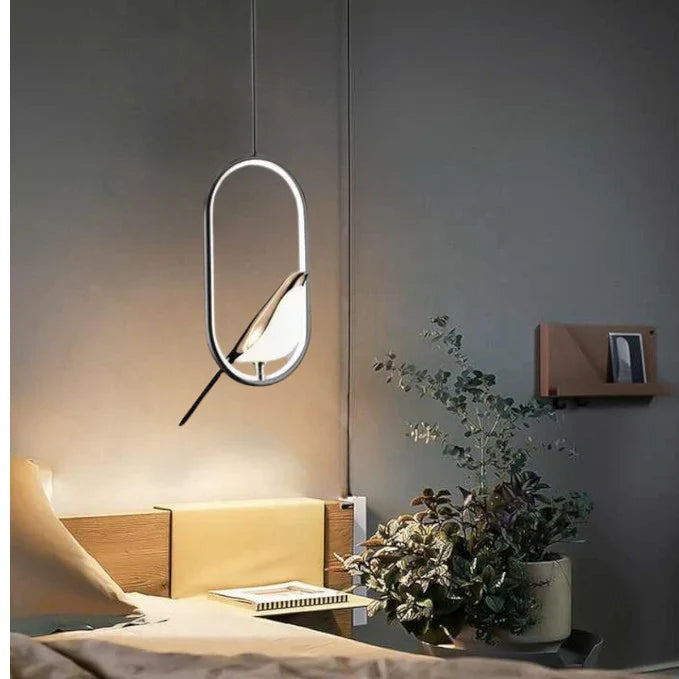Lampa wisząca ptak LED nowoczesna dekoracyjna