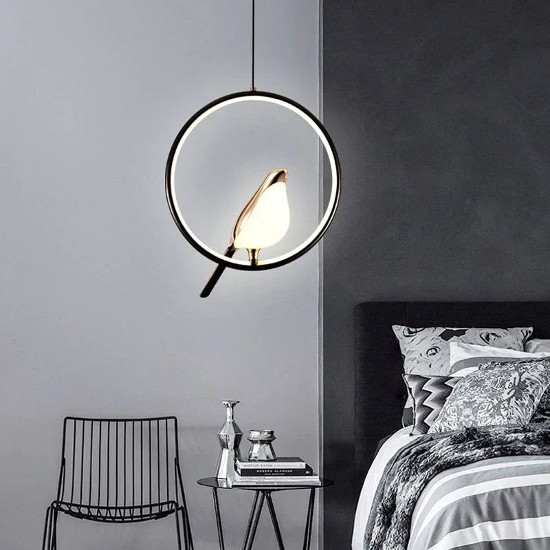 Lampa wisząca ptak LED nowoczesna dekoracyjna
