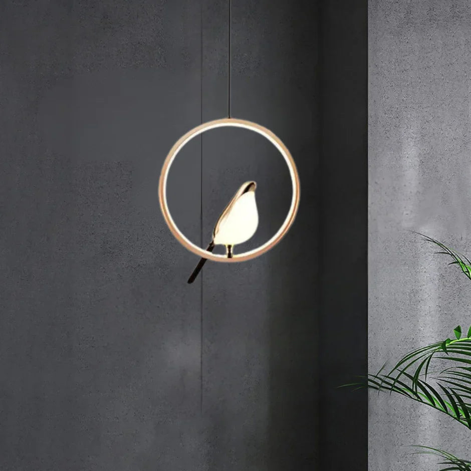 Lampa wisząca ptak LED nowoczesna dekoracyjna