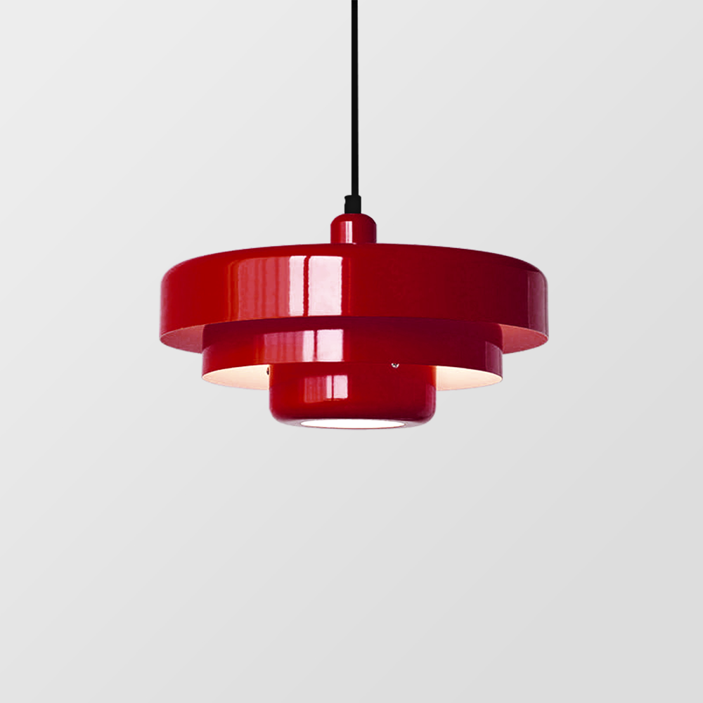 Lampa wisząca retro jadalniana warstwowa