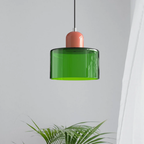 Lampa wisząca retro kolorowa szklana nowoczesna