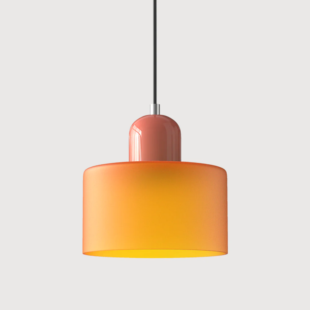 Lampa wisząca retro kolorowa szklana nowoczesna