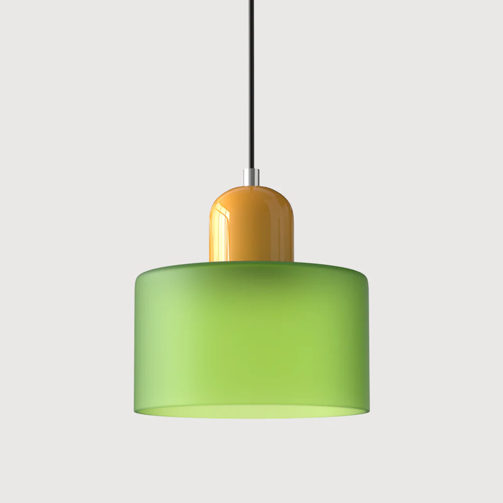 Lampa wisząca retro kolorowa szklana nowoczesna
