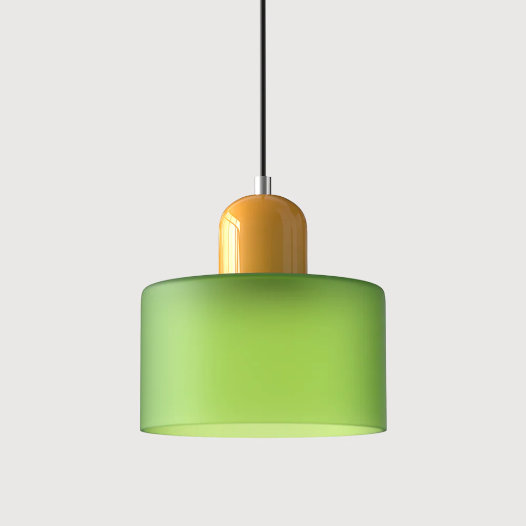 Lampa wisząca retro kolorowa szklana nowoczesna