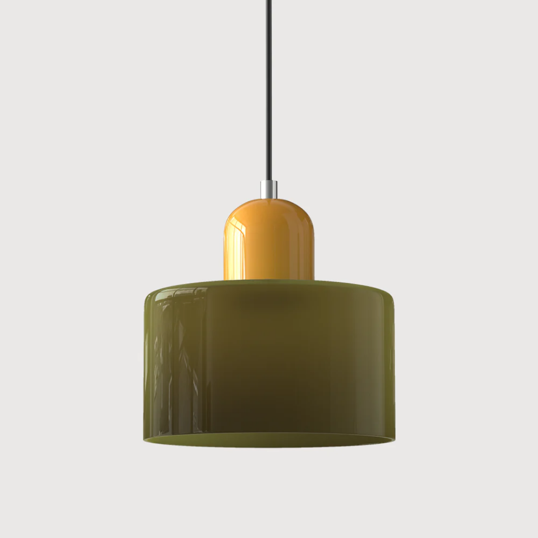 Lampa wisząca retro kolorowa szklana nowoczesna