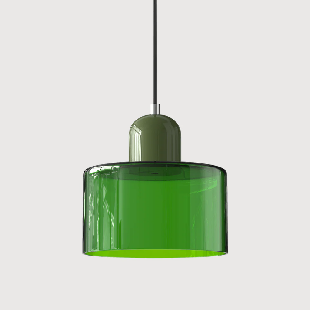 Lampa wisząca retro kolorowa szklana nowoczesna