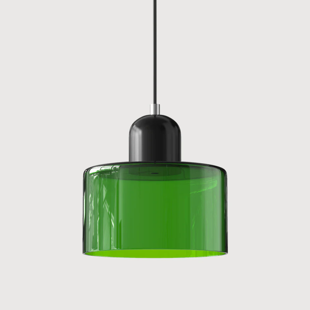 Lampa wisząca retro kolorowa szklana nowoczesna