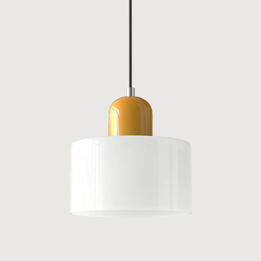 Lampa wisząca retro kolorowa szklana nowoczesna