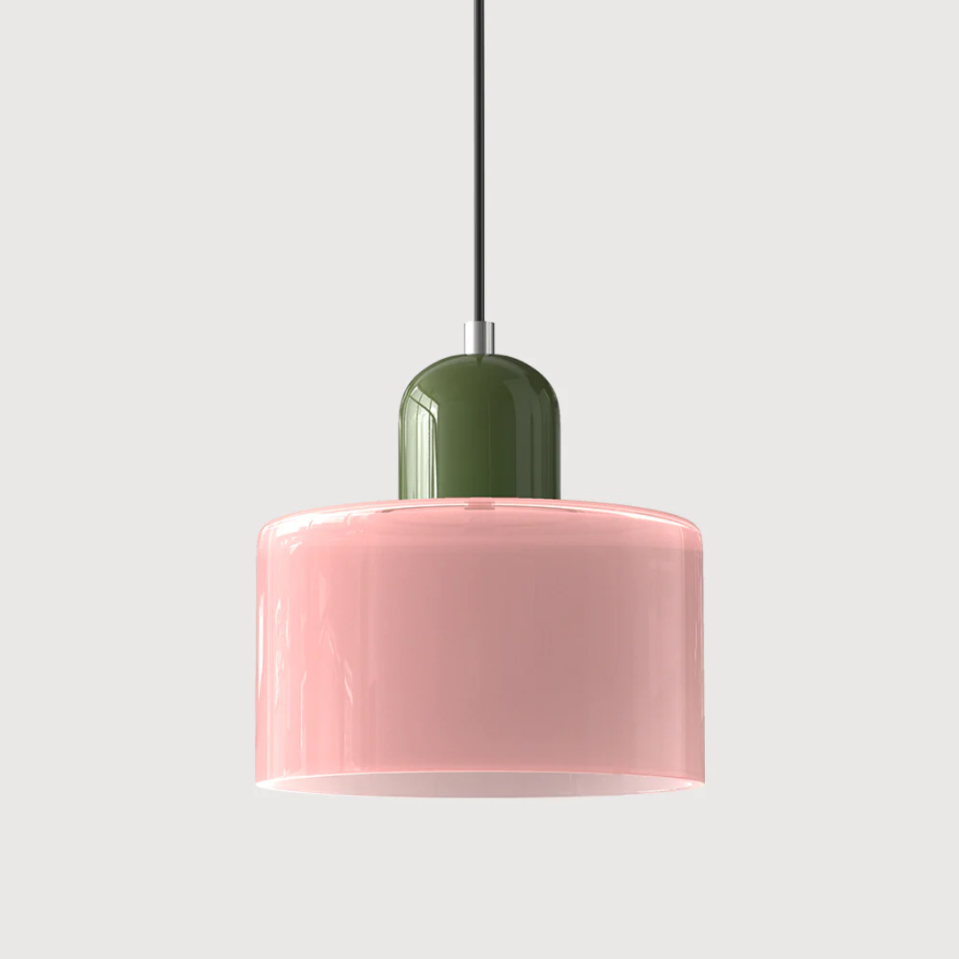 Lampa wisząca retro kolorowa szklana nowoczesna