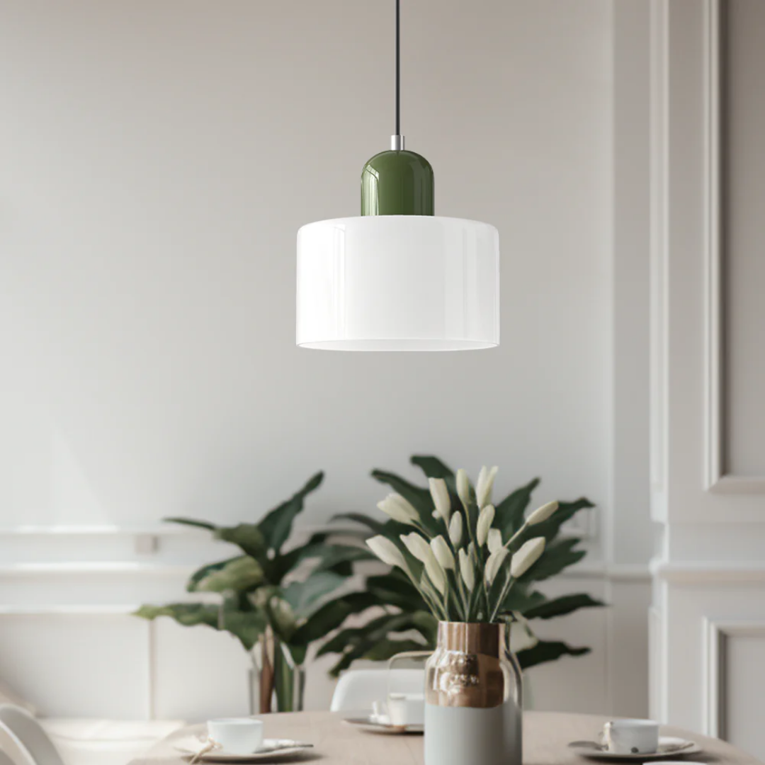 Lampa wisząca retro kolorowa szklana nowoczesna