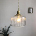 Lampa wisząca vintage rowkowana dekoracyjna