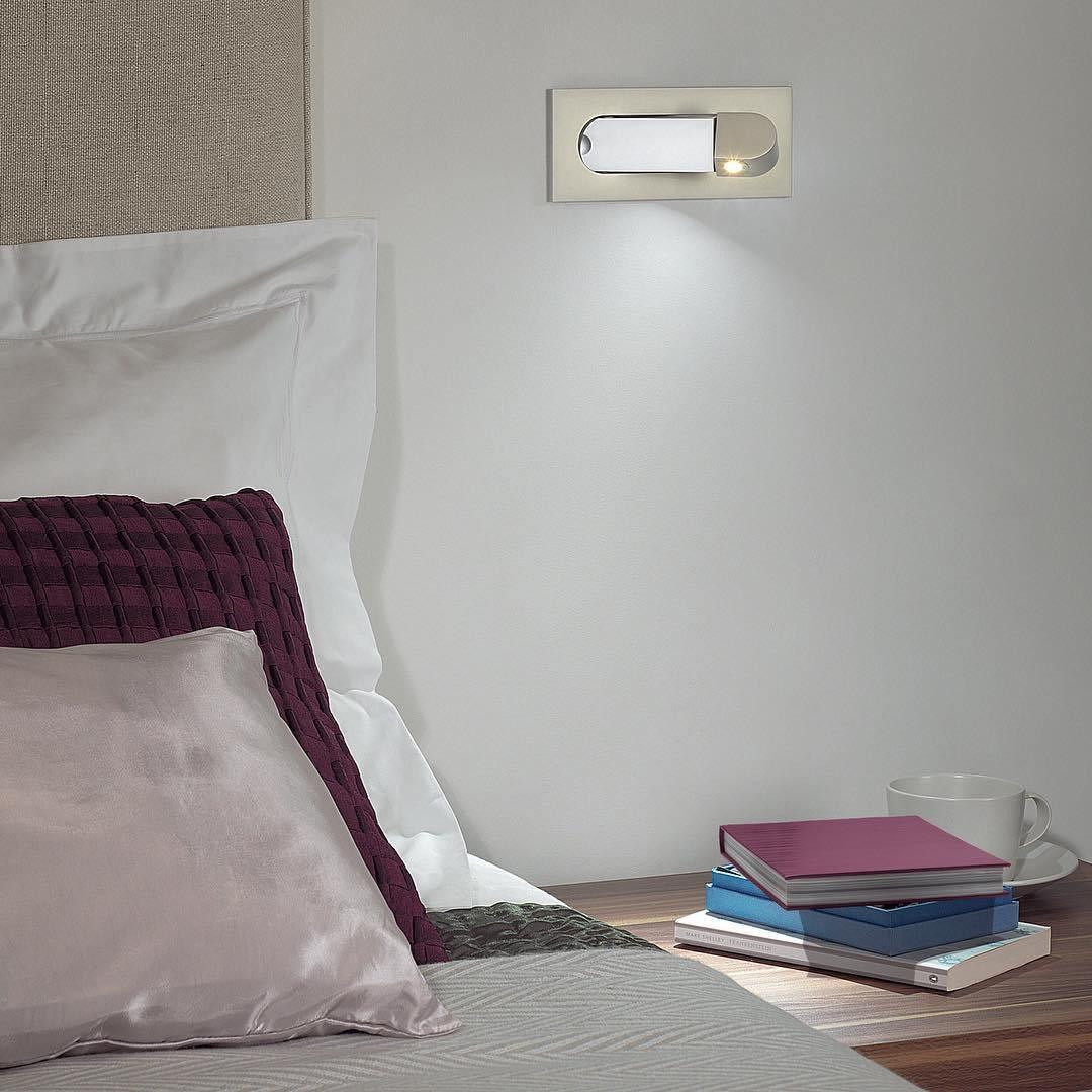 Lampka nocna LED do czytania regulowana nowoczesna