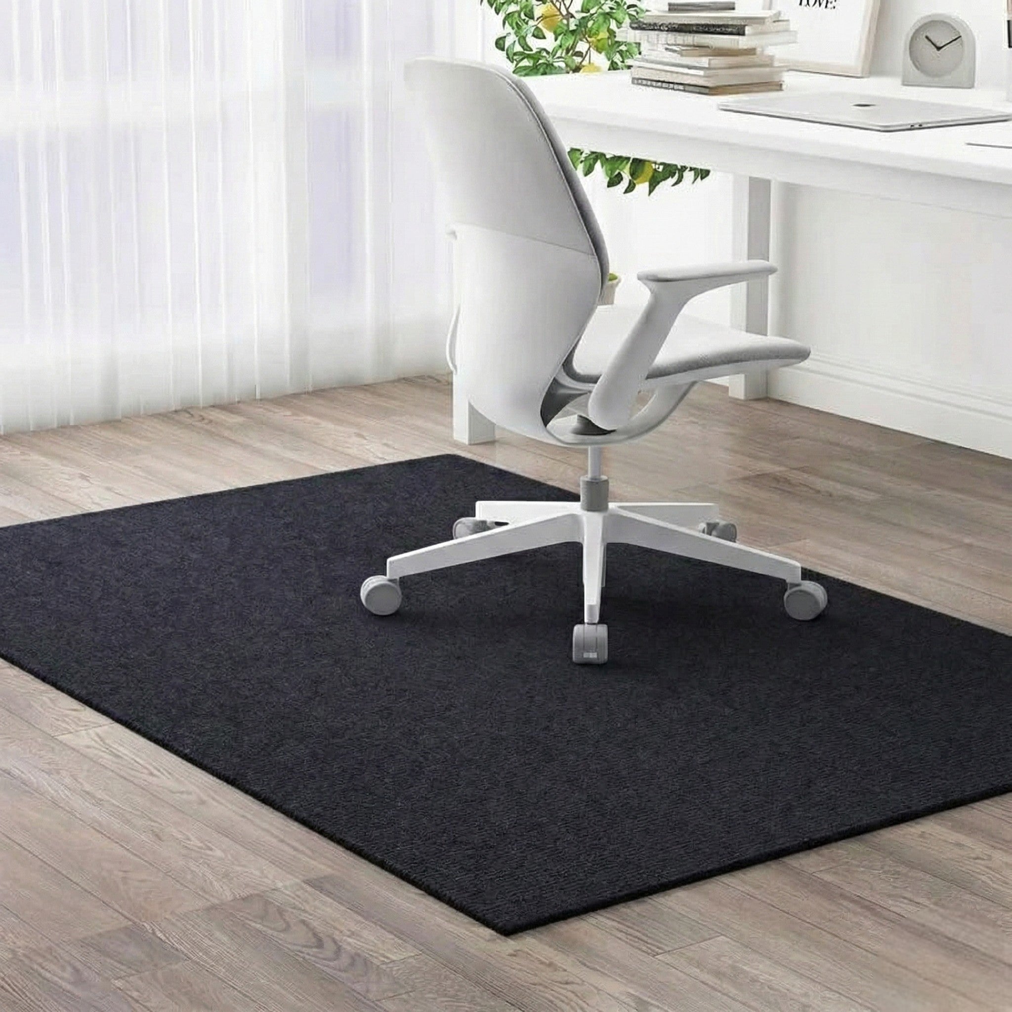 Self-adhesive anti-slip protective floor mat