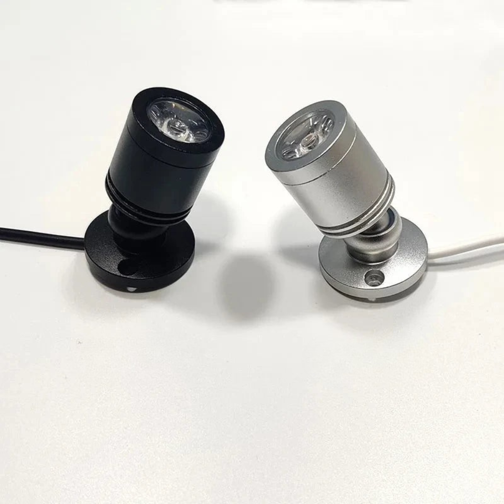 Modern adjustable surface-mounted directional LED spotlight