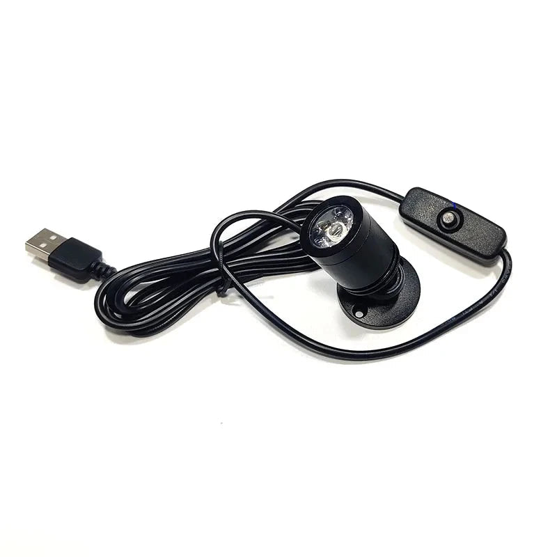 Modern adjustable surface-mounted directional LED spotlight